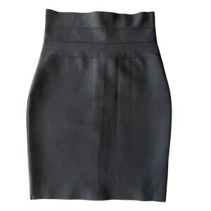 Shinestar Collection Black Bodycon Pencil Skirt size Small NWT